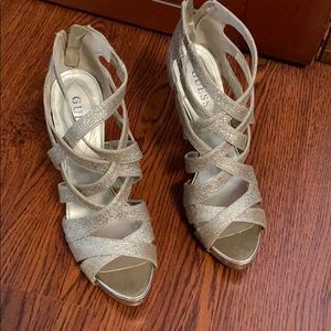 Guess Gold Heels